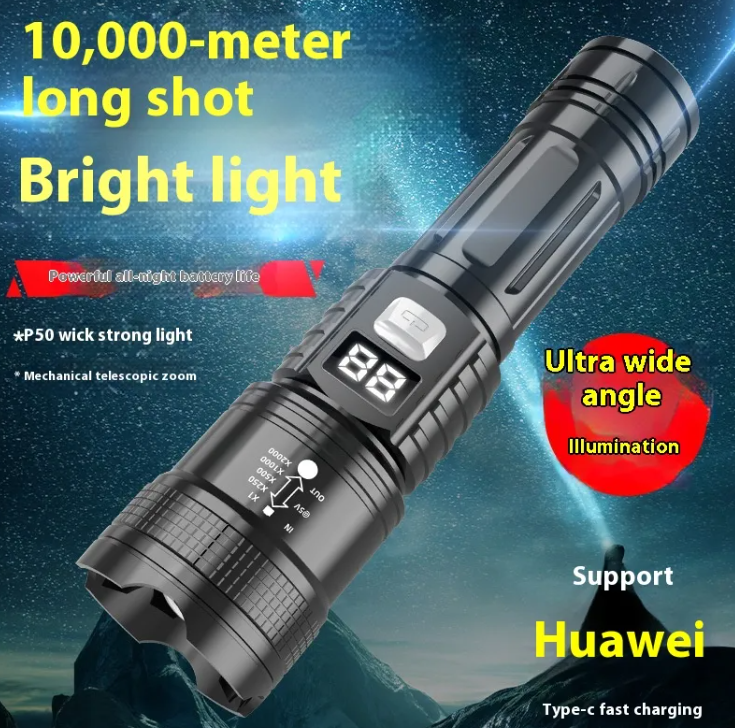 SUPER BRIGHT ZOOM FLASHLIGHT 800LM